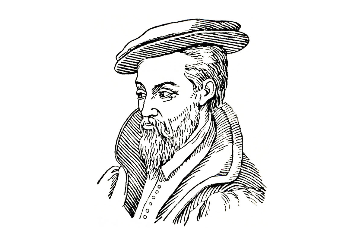 Portrait drawing of Georgius Agricola