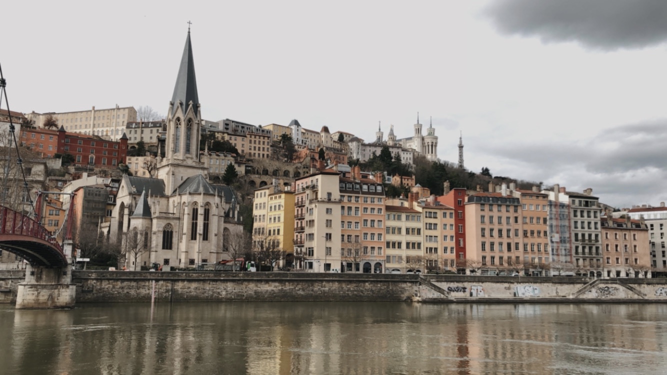 Foto der Altstadtkulisse von Lyon