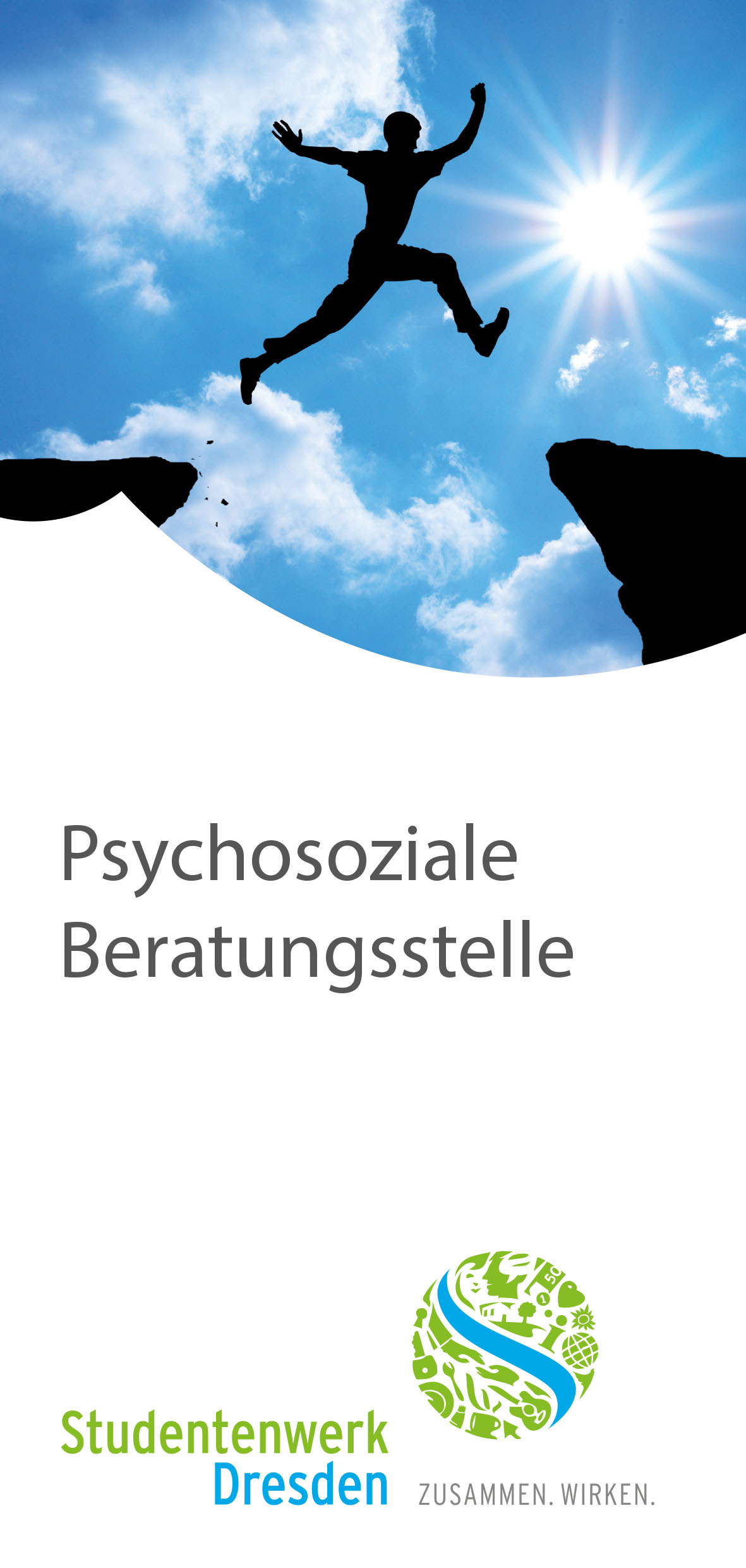 Cover des Faltblatts „Psychosoziale Beratungsstelle“