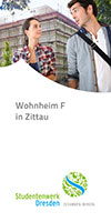Cover des Faltblatts „Wohnheim F in Zittau“