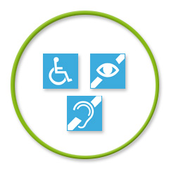 Symbole für Behinderungen