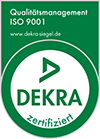 DEKRA ISO 9001:2015 Zertifikat
