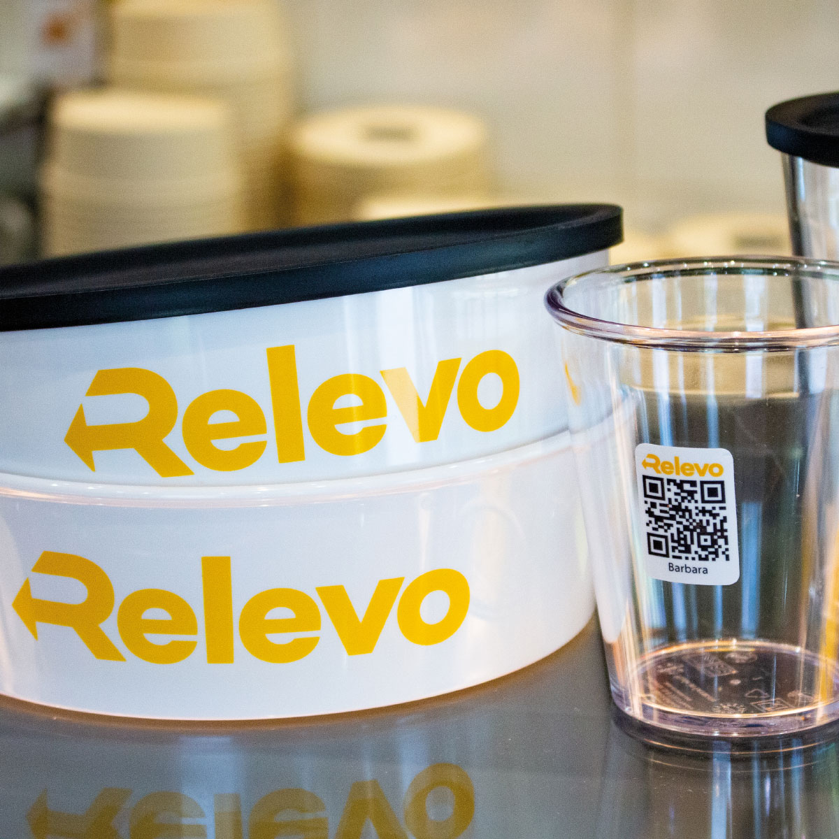 Photo: Relevo reusable tableware