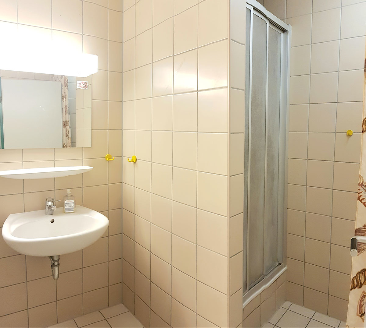 Bathroom in the residence hall